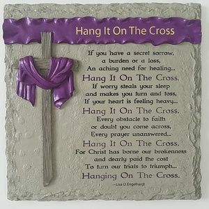 Christian Hang It On The Cross 8x8"